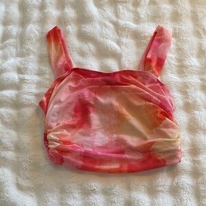 Stylish Pink and Orange Women's Top